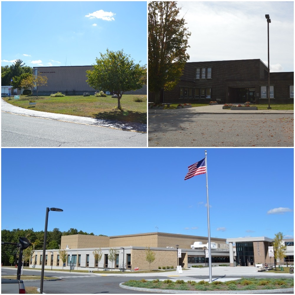 Picture of Page Hilltop School with elementary students.